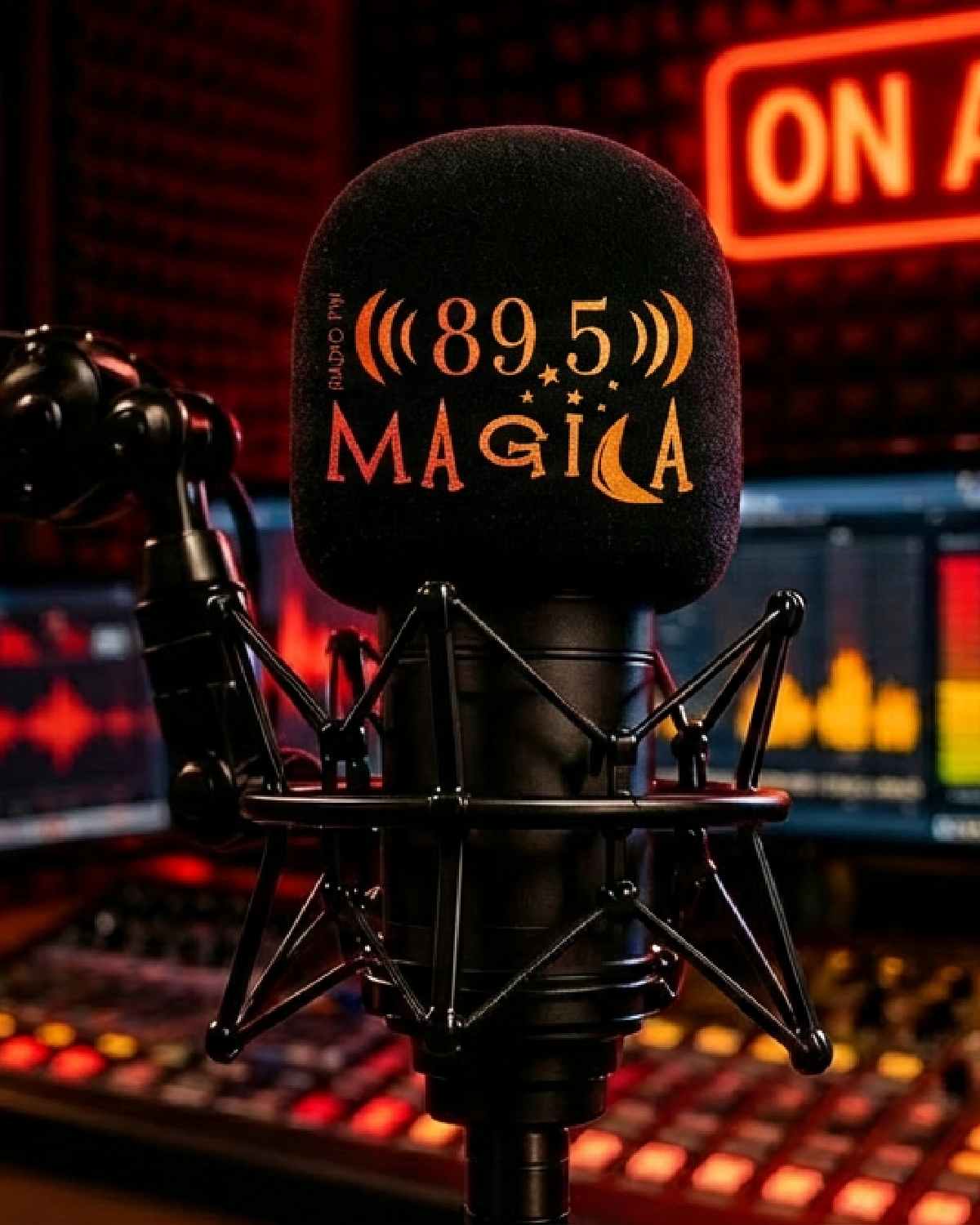 Estudio de Radio Mágica Talca 89.5 FM